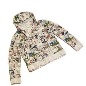 Disney Minnie Mickey Comic Zip Hoodie | Unisex | Fits Women XS S Kids L